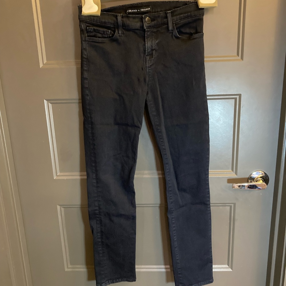 J Brand Cropped Rail Jeans